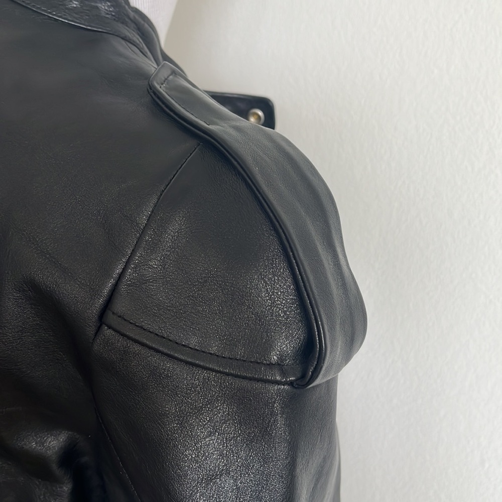 Golden goose deluxe brand Woman’s jacket leather size large black - Picture 6 of 16